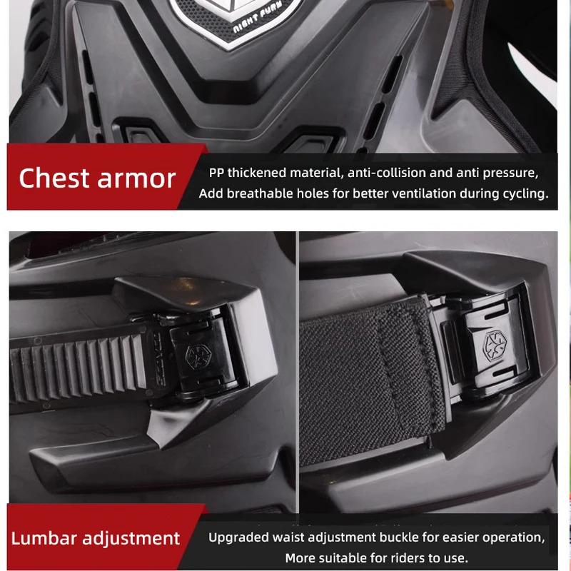 SCOYCO Motorcycle Armor Vest Protection Jacket Motocross Body Armor Dirtbike Accessories Back Protective Gear Moto Equipment