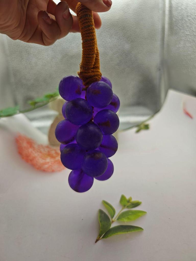 Handmade Crystal Grape Scented Soap String: Long-Lasting Fragrance for Home and Hand Washing