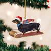 Craft Christmas Dachshund Ornaments Dog Decor Hanging Ornaments  Home Winter Party