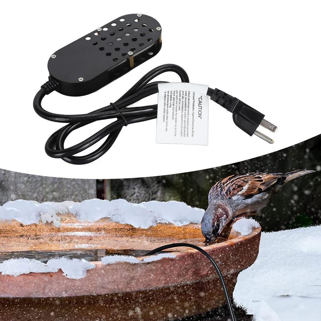 Vogeltränken-Heizer 60Hz 250W Automatische konstante Temperatur 5,5 Zoll   2,4 Zoll breit Vogeltränken-Enteiser für Terrasse Garten