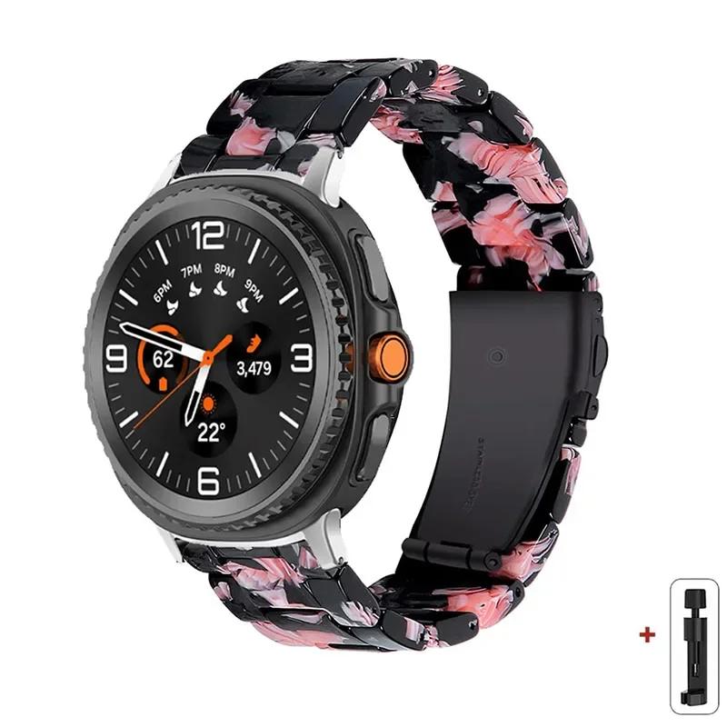 

Resin Band for Samsung Galaxy Watch 8 40 44MM/8Classic 46mmTransparent Strap Women Bracelet for galaxy Ultra 2025/7 47mm Correa for galaxy 8 44mm