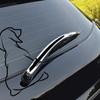 Vinyl Car Sticker Dog Windshield Dogs Sticker Interesting Tail Wiper Decals Removable Murals S1435