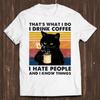 I Hate Morning People And Mornings And People Funny Gift Polar Bear Tee T Shirt C470