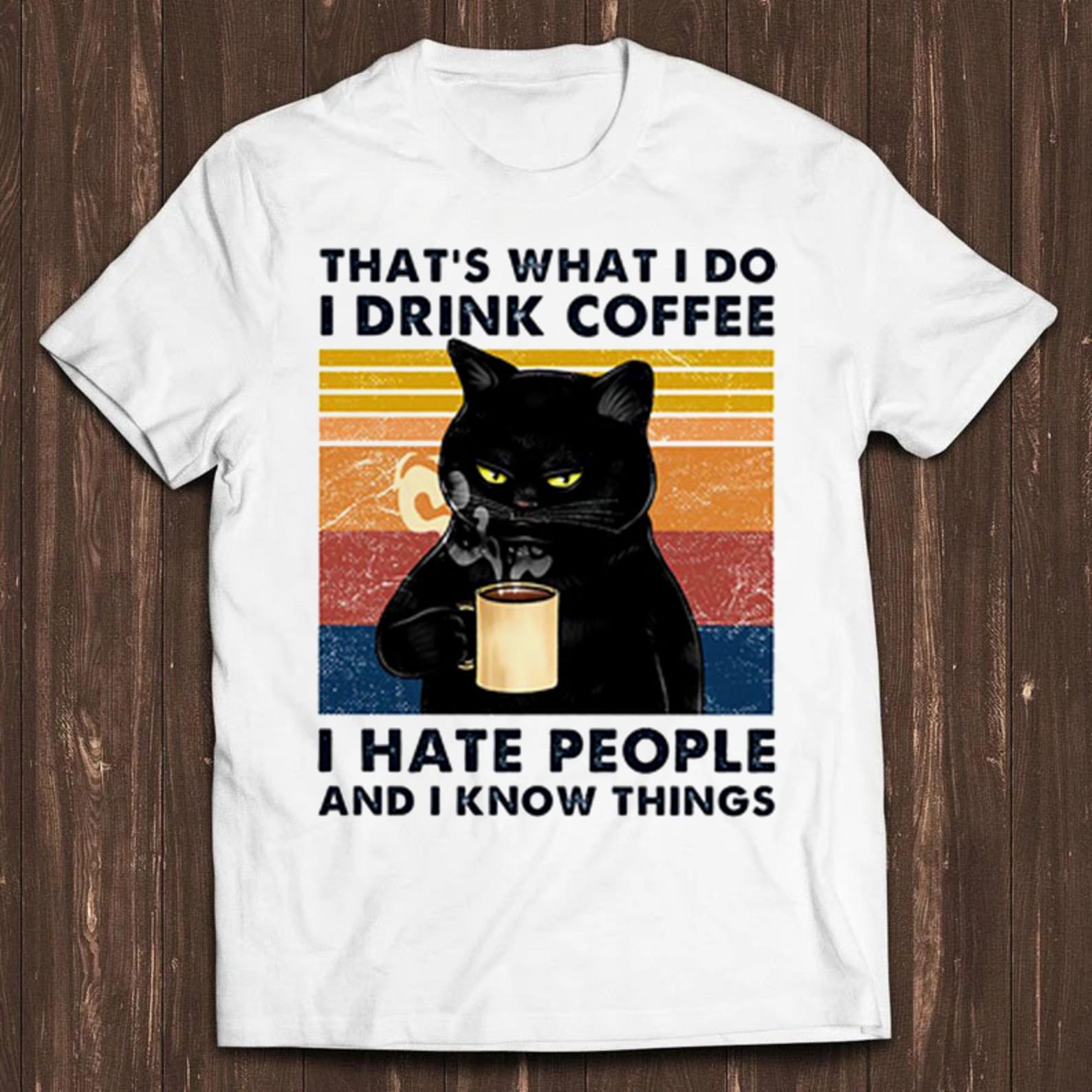 I Hate Morning People And Mornings And People Funny Gift Polar Bear Tee T Shirt C470 S