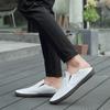 Men's Spring Autumn New 2024 Leather Loafers Slip-on Soft Casual Shoes Comfortable Drive Flats White Breathable Shoes