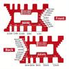 Wood Milling Flip Board W/ Sliding Fence Tenoning Stopper Block & Miter Gauge Guide Set - Woodworking Router Table Insert Plate