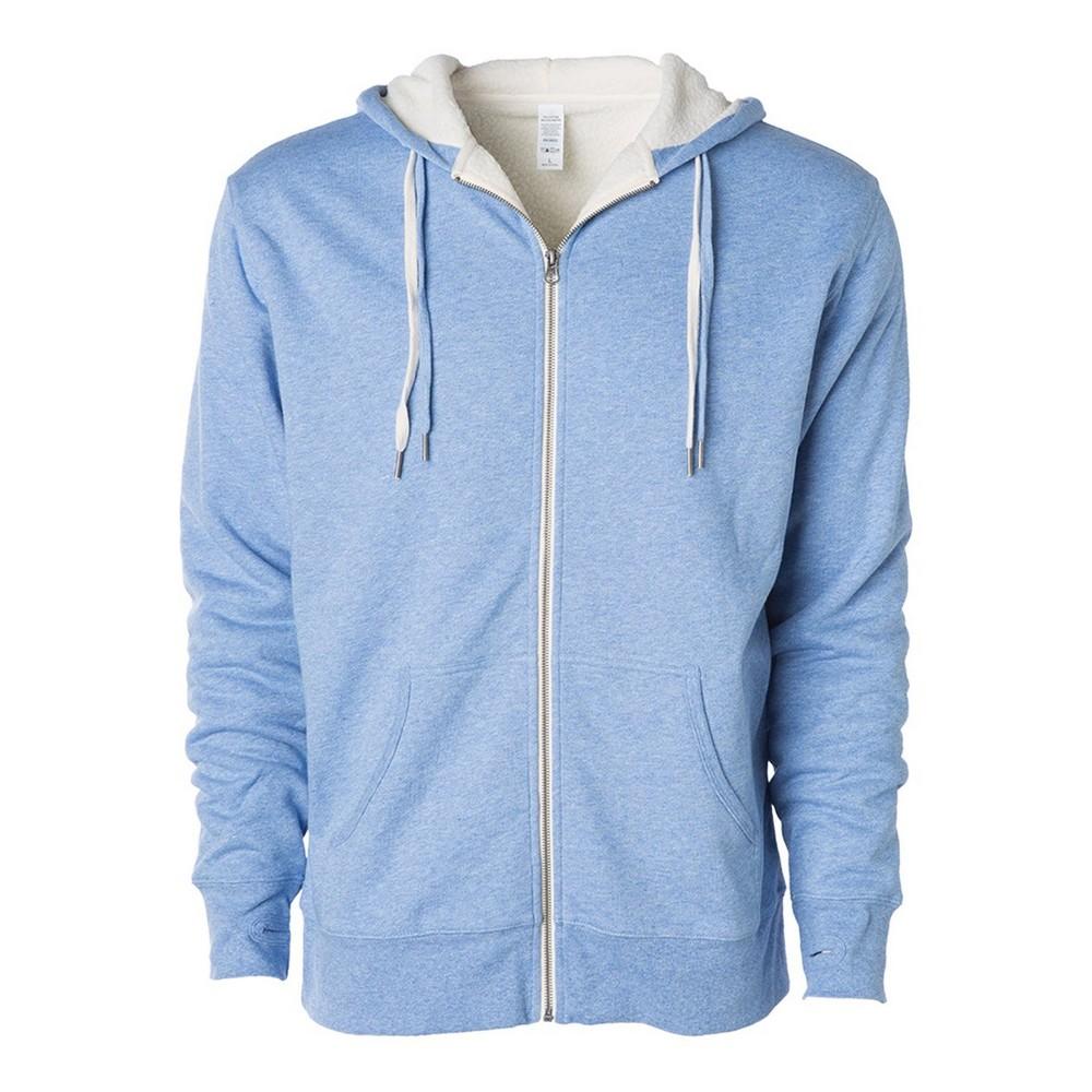 Independent Unisex Adult Sherpa Lined Zipped Hooded Jacket