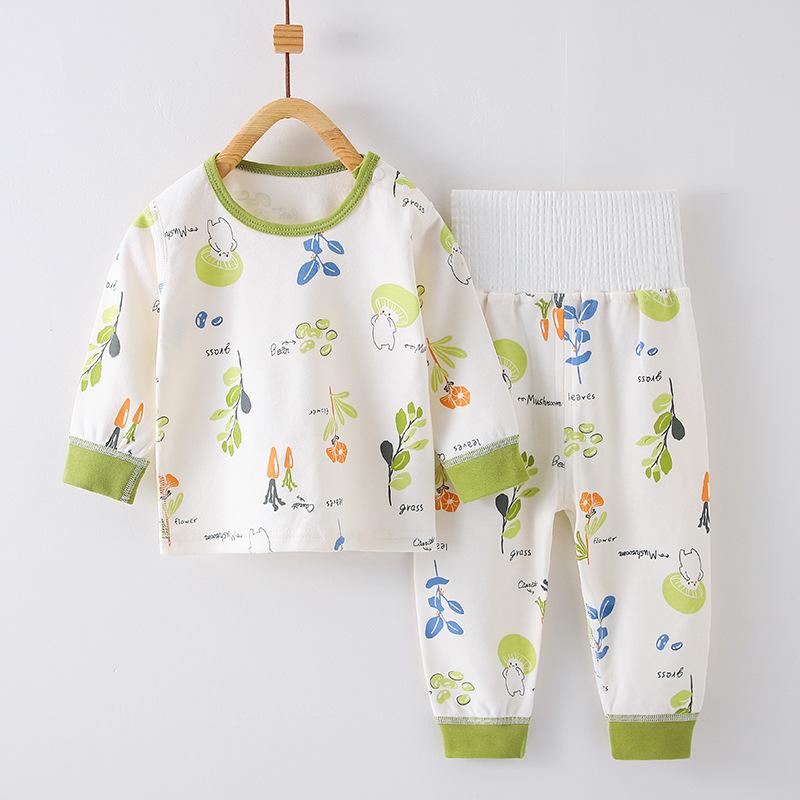 Baby Cotton Grade A Two Piece Pajamas Children Autumn Underwear Set Infant Home Wear Sleepwear