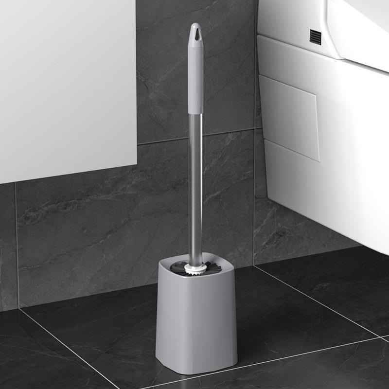 WC-Bürstenset mit Basis – Langer Griff, eckenfreie Reinigung für Badezimmer