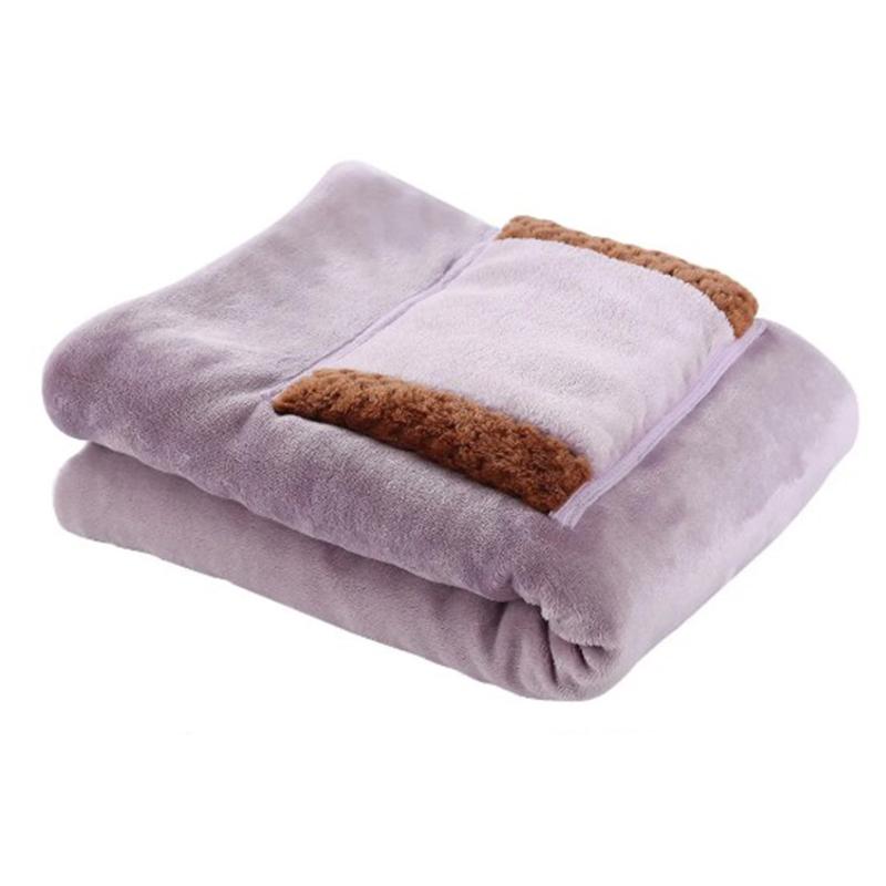 Одеяло с электрическим подогревом 60x80 см, USB Многофункциональное зимнее согревающее одеяло для рук, наколенники, офисное шерстяное дорожное одеяло для обеда, перерыва