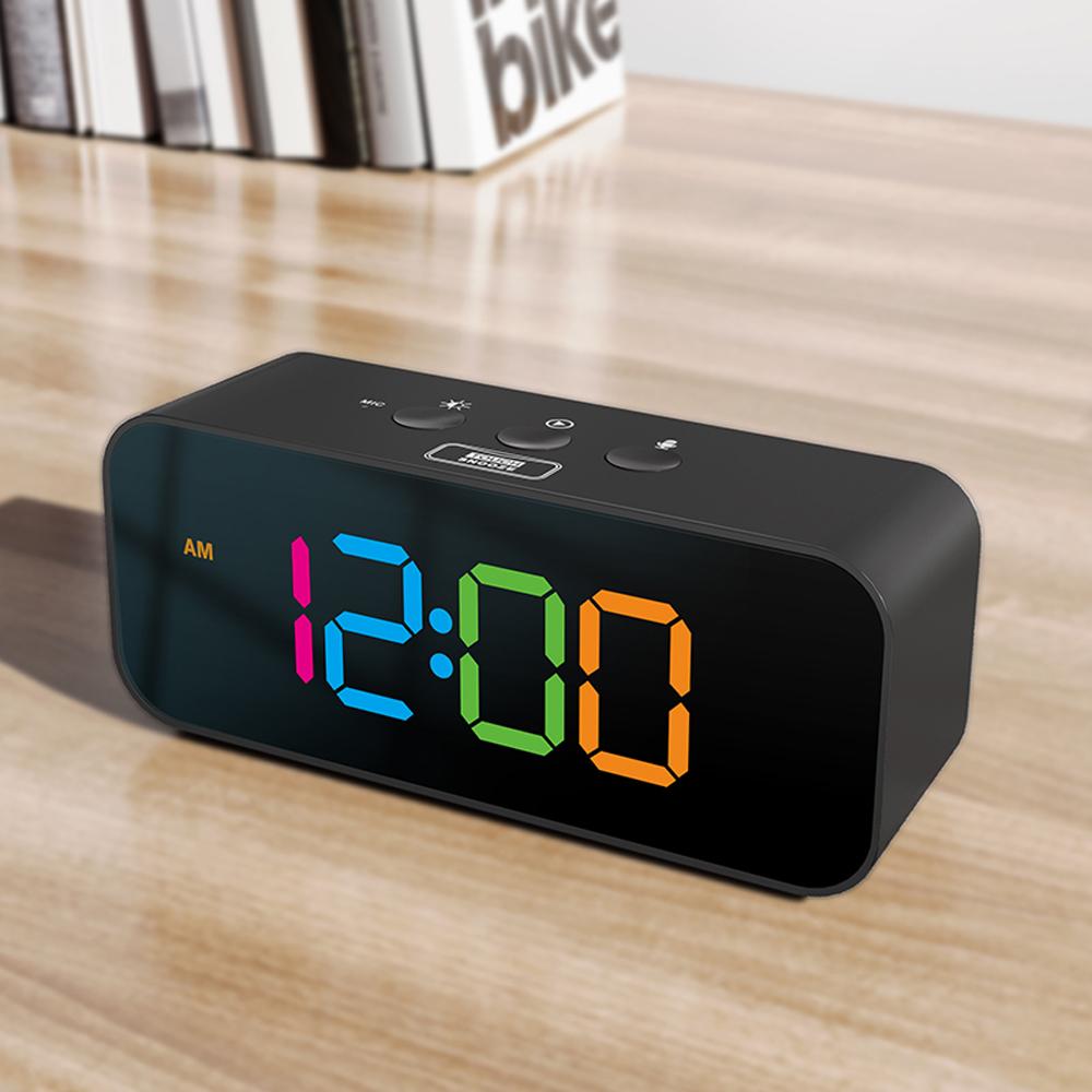 

Перезаряжаемый светодиодный будильник со звукозаписью своими руками, зеркальным циферблатом и цветным дисплеем RGB. Запись 3 наборов звуков в качестве мелодии будильника