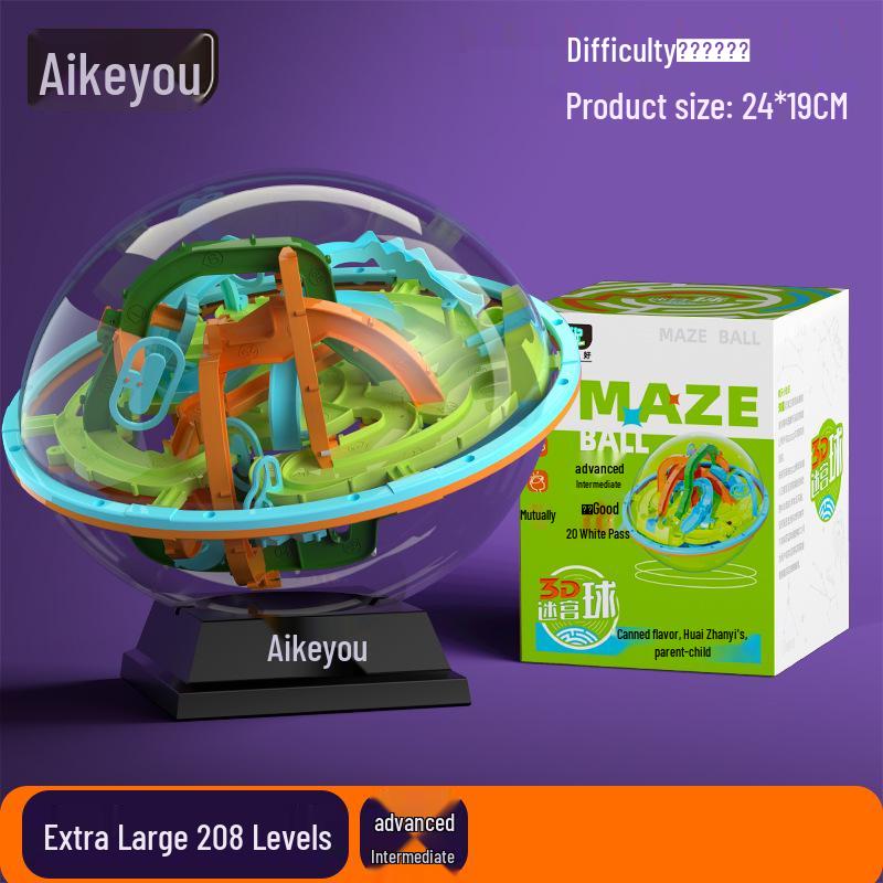 3D Children's Puzzle Maze Ball: Enhance Balance, Concentration, and Brain Power
