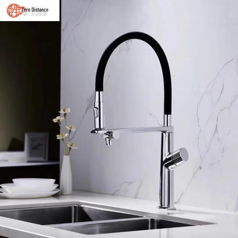 Zero Distance 3-in-1 Pull-Out Kitchen Faucet