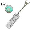 Decompression Button Toy Fidget Keyboard 1/2/3/4/5/6/9-Keys Stress Relief Finger Clicker Keychain with LED Light Portable Sensory Mechanical