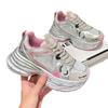 Women'S Summer  Silver Pink Dad Sneakers Breathable Casual Running Oes Lightweight Thi Bot Sports Oes