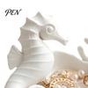 Seahorse Jewelry Dish Coral Tray, 3D Printed Ocean Themed Ring Earring Small Accessory Holder Holder, Decorative Trinket for Vanity Table Desktop