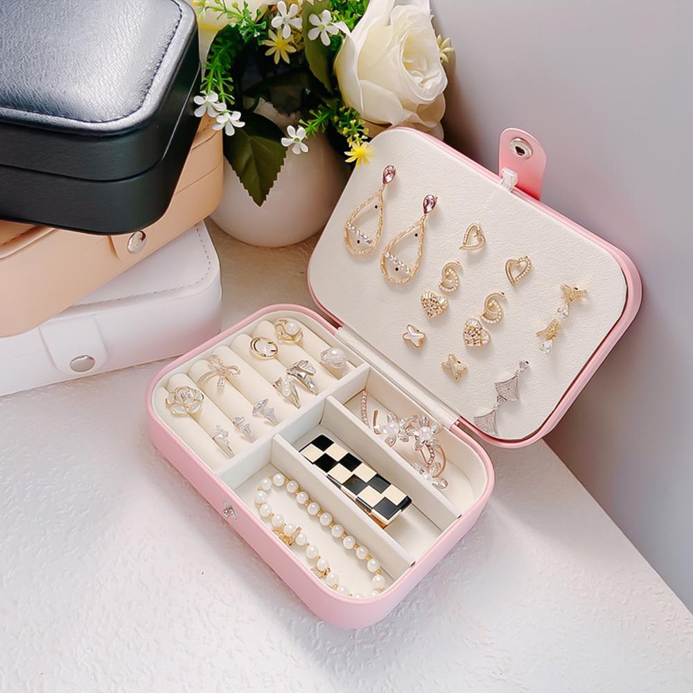Portable Jewelry Storage Box 2023 New High-end Exquisite Large Capacity Travel Jewelry Bag Jewelry Box Organizer