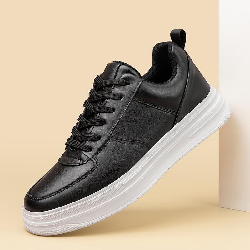 Fashion New Genuine Leather Man Skateboard Footwear Stylish Style Men's Vulcanize Shoes Casual Shoes Leisure Walk Male Tenis Masculino