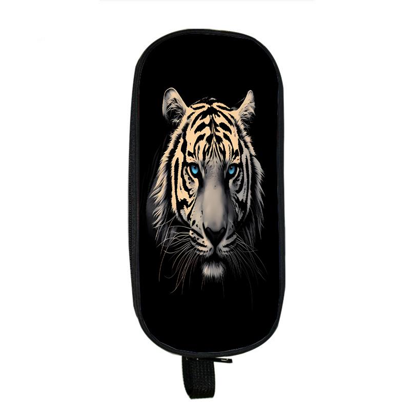 Capybara Cat Dog Pencil Cases Horse Tiger Panda Pencil Bag Wolf Pouch Holder Box for Girls Office Student Stationery Organizer School Supplies