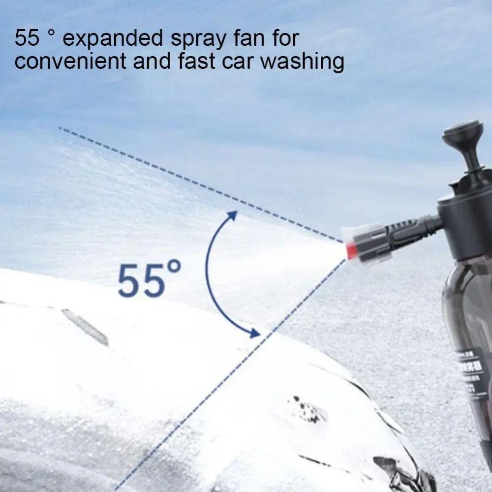 New Plastic Car Wash Spray Bottle Nozzle Windproof Transparent Foam Nozzle Spray Kettle Accessories Car Home Cleaning Tools