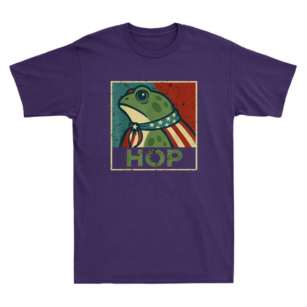 Portland Frog Hop Design Funny Portland Frog Hop Meme Vintage Unisexs Tshirt