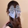 2025 New French Elegant Triple Bow Ponytail Clip Hair Claw for Half Updo Non-Slip Scrunchie Holder Premium Hair Accessories