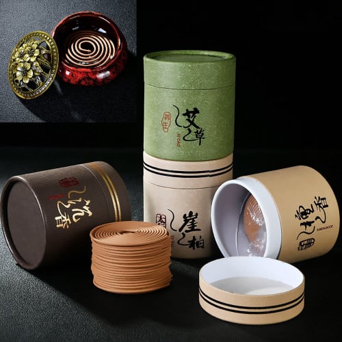 ANCL Incense Sticks, Aromatherapy, Relaxation, Healing, Incense Holder, Incense Sticks, Spiral Design