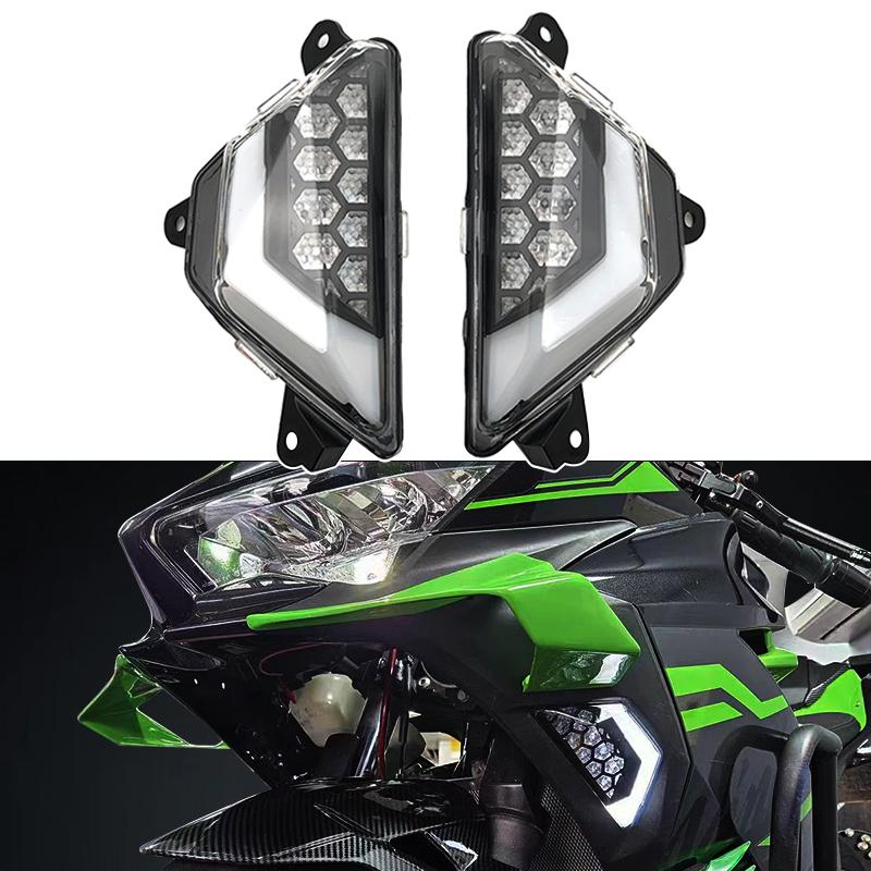 ZX-25R ZX-6R LED Turn Signals Indicator Blinker Flasher Light Fit For Kawasaki For Ninja 650 400 300 250 ZX25R ZX6R EX250 EX650