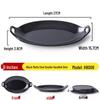 Qianxing Black Matte Melamine Oval Serving Platter