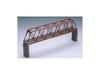 TOMIX N Gauge Truss with 2 Brick Model Railroad Supplies Single-Track Bridge, F, Red, Piers, 3031,