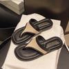Korean version of soft-soled toe slippers for women's summer wear 2025 new casual fashion open-toed beach cool slippers