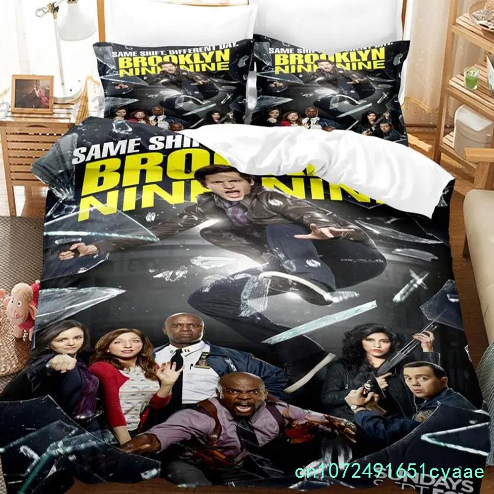 Brooklyn-Nine-Nine Bettwäsche-Set Einzelbett Twin Full Queen King Size Bettwäsche-Set Aldult Jungen Schlafzimmer Bettbezug-Sets 3D-Druck Neu