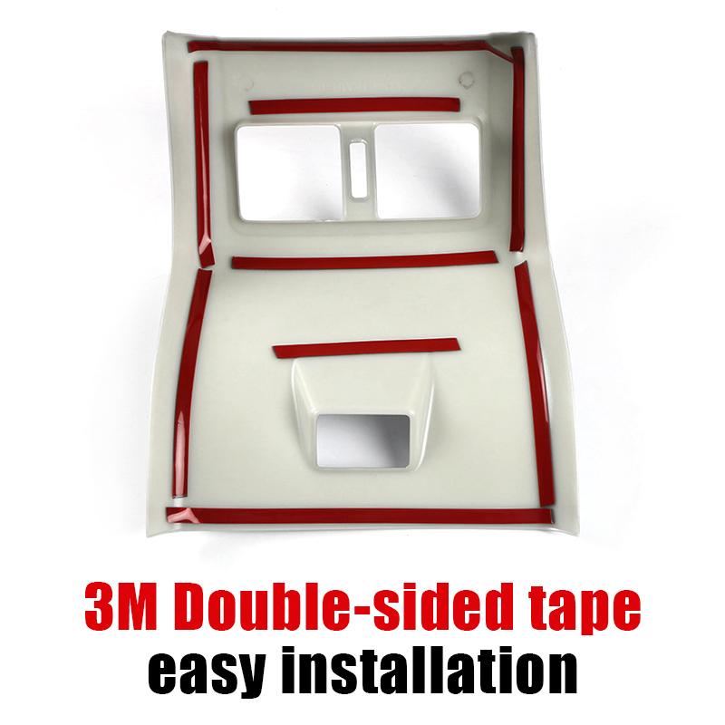 For Toyota Camry XV70 2018- 2022 2023 Interior Armrest Rear Row Middle Anti Kick Cover USB Panel Trims Car