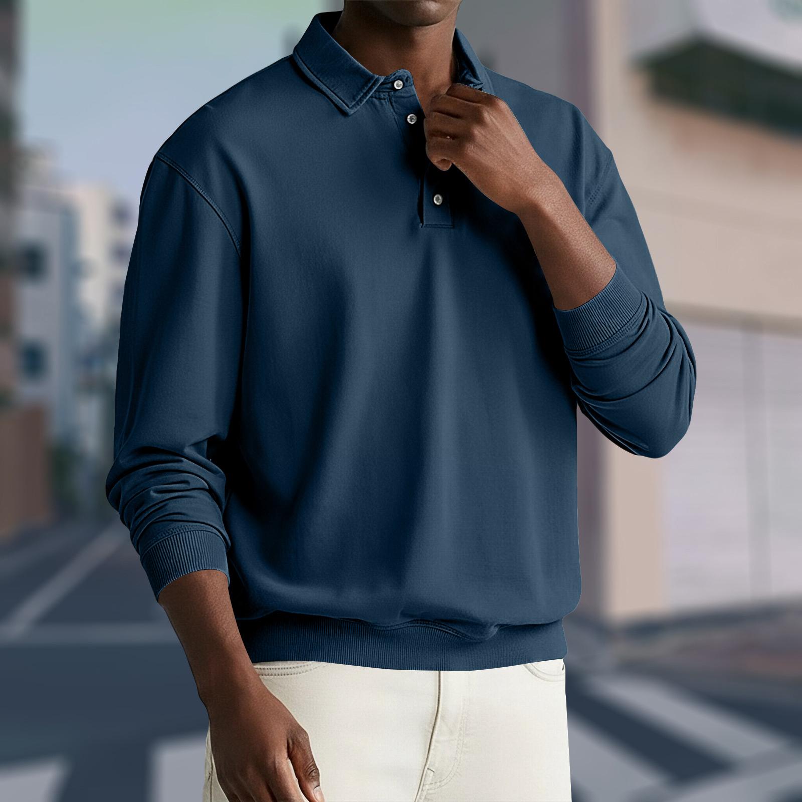 

Мужской повседневный свободный топ с цветным блочным принтом, лацканами и длинными рукавами на пуговицах XXXL