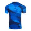 Kelme Men's Soccer Shirt, Game Shirt, Short Sleeve, Running Shirt, Practice Shirt, Training Shirt (Blue, M)