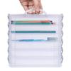 6Layer Detachable Storage Boxes Paintbrush Box Watercolor Pen Storage Case Large Capacity Multi-Function Stationery Organizer School Supplies