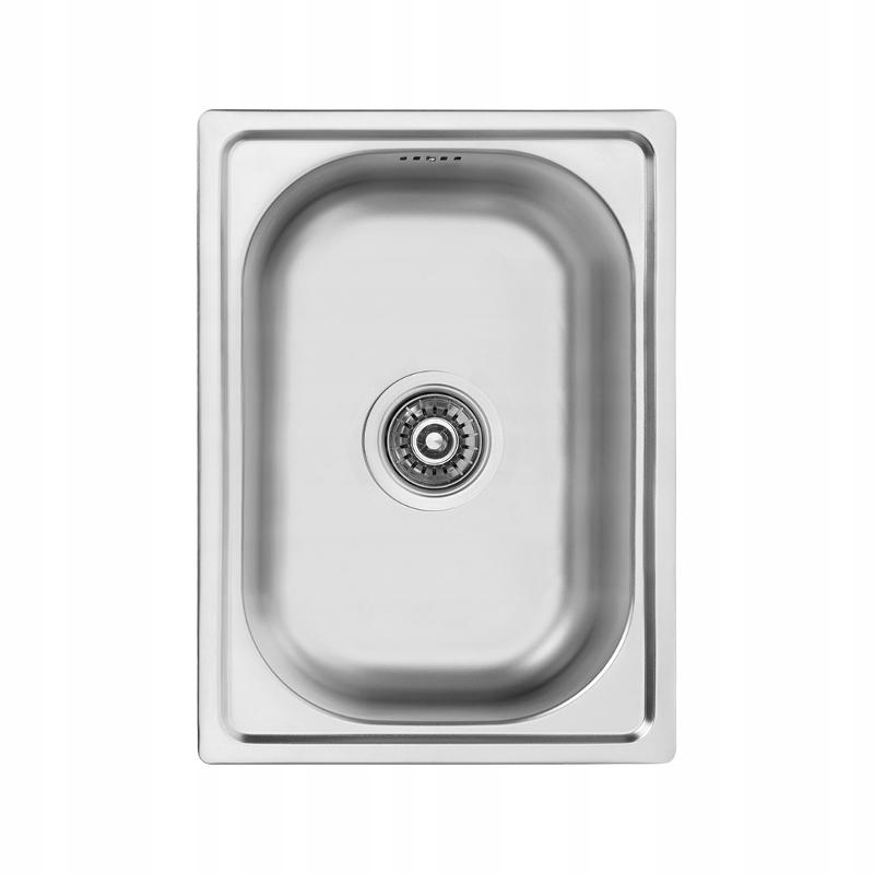 Stainless Steel Kitchen Sink Flush Mount Mini 35x48 with Trap
