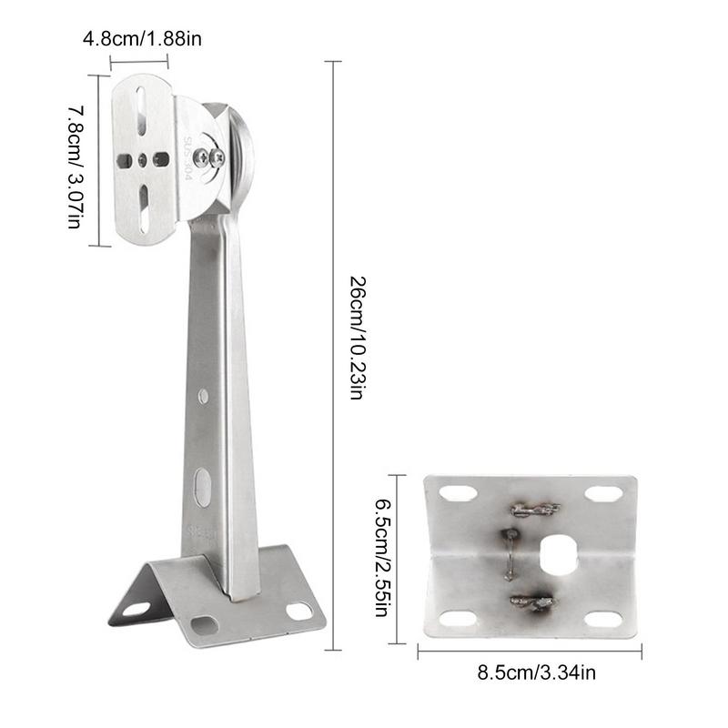 Security Camera Bracket Stainless Steel Wall Corner Mounting Bracket Holder Stand Adjustable Security Camera Pole Mount Adapter