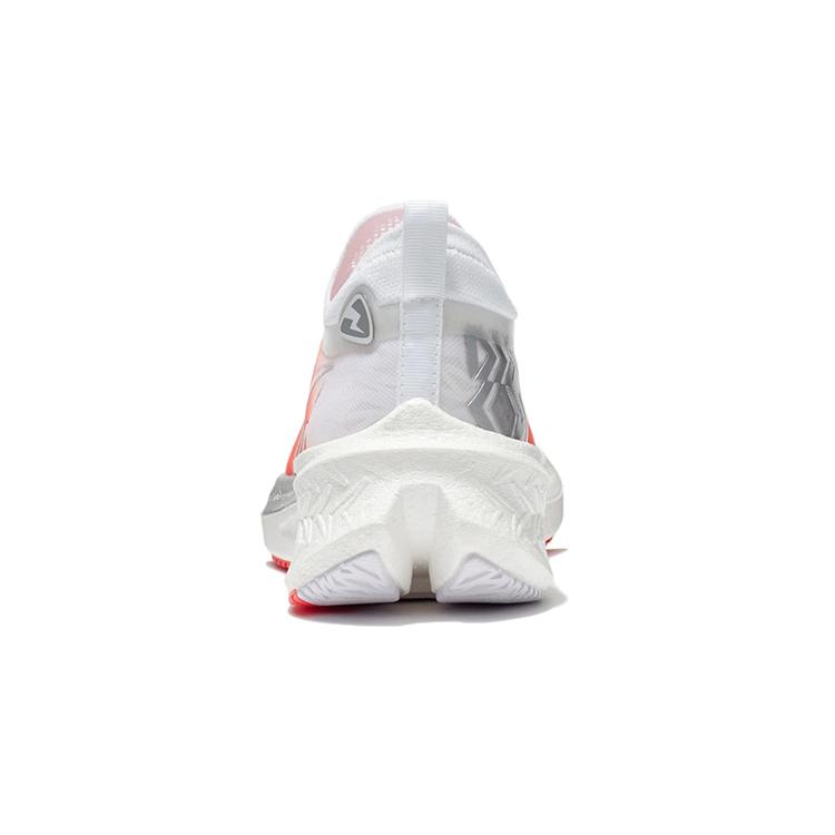 New LINING Feidian Discovery Running Shoes Women's Low Top Neon Fruit Red/Standard White ARMR006-13