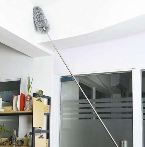 TELESCOPIC BRUSH FOR DUSTING COBWEBS - 250cm + 2 OVERLAYS