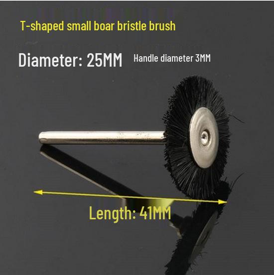 3mm T-Handle Electric Steel Wire Brush for Rust Removal - Copper & Nylon Brush Wheel for Metal Cleaning