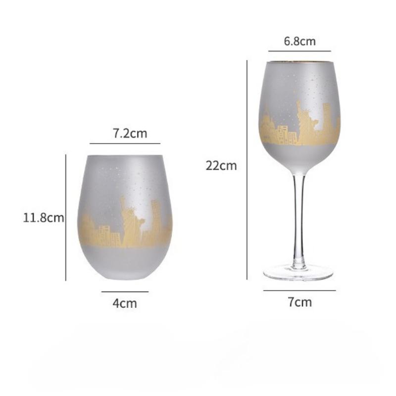 Creative Halloween Christmas Glass Wine Cup Household Colored High Footed Cup Egg Cup Wine Glasses Coffee Mugs