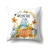 Thanksgiving Pillowcase Blessing Maple Leaf Pumpkin Sofa Cushion Cover Office Home Living Room Pillowcase