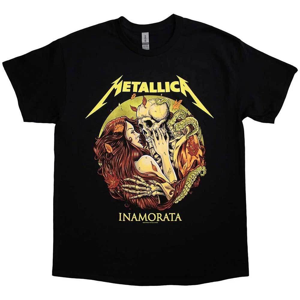 Metallica Inamorata  Black Rock Band Fan Graphic Tee S-4XL Unisex T-Shirt L