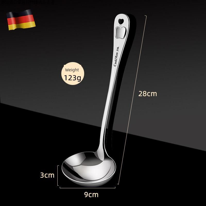 

316 Stainless Steel Spoon, Deepened and Thickened Large Head Spoon, Household Long-Handled Soup Spoon for Serving Soup and Porridge, New Product Seaman 316 Spoon [Medical Grade Stainless Steel]