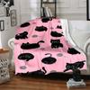 1pc Cat Yarn Lightweight Flannel Blanket, Comfortable and Warm Blanket, for Office and Camping Sofa Bed, Livingroom028