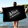 A-Alice In B-Borderland Anime Beach Swimming Towel Soft Absorbent Washcloth Children's Gifts for Kids Travel Camping Gym
