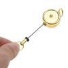 Metal Casing Retractable for Key Ring Zinc Alloy Carabiner Keychain for Handbag