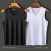 Men's Plaid Ice Silk Quick-Dry Sleeveless Sports Tank Top