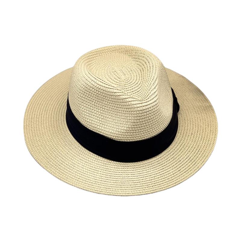 Spring Summer Ladies Panama Straw Hat Vintage British Japanese Hat Sun Hat Women's Summer Sun Hat Sun Protection
